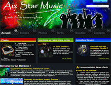 Tablet Screenshot of aixstarmusic.com